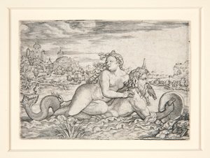 Maiden Abducted by Sea Monster by Georg Pencz