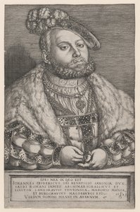 Portrait of Johann Friedrich the Magnanimous, Elector of Saxony by Georg Pencz