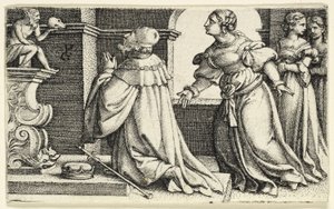 Solomon Worshipping the Idol Moloch by Georg Pencz