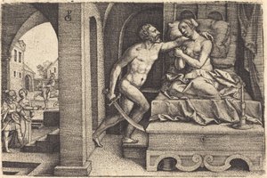 Tarquin and Lucretia by Georg Pencz