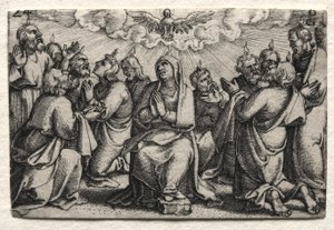 The Life of Jesus Christ: The Descent of the Holy Ghost by Georg Pencz