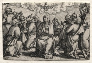 The Life of Jesus Christ: The Descent of the Holy Ghost by Georg Pencz