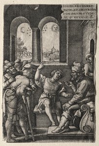 The Story of Joseph: Joseph Recounting His Dreams to His Father, 1544 by Georg Pencz
