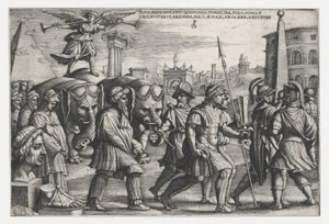 The Triumph of Fame on Chastity, from The Triumphs of Petrarch by Georg Pencz