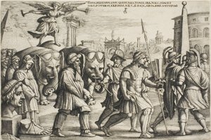 The Triumph of Fame, Plate Three from the Triumphs of Petrarch by Georg Pencz