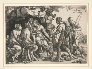 Thetis and Chiron by Georg Pencz
