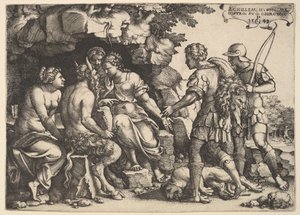 Thetis and Chiron by Georg Pencz
