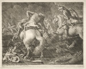 Skirmish between Prussian and Hungarian Hussars
