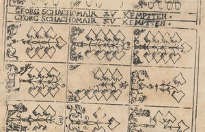 Sheet of Playing Cards by Georg Schachomair
