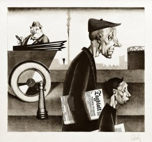 Georg Scholz, Newspaper Carrier (Work Dishonors)