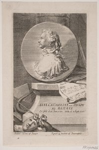 Actress Anna Catharina von Passow by Georg Vilhelm Baurenfeind