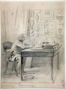 Portrait of the Author Faddei Bulgarin (1789-1859) by Georg Wilhelm Timm