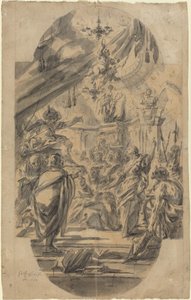 The Disputation of Saint Catherine of Alexandria by Georg Wilhelm Neunhertz