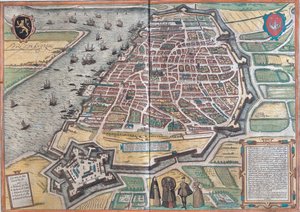 Antwerp, Belgium by Georg and Hogenberg Franz (1535 90) Braun