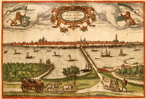 Kampan, Germany by Georg and Hogenberg Franz (1535 90) Braun