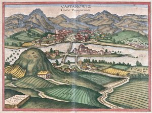 Kostajnica, Croatia by Georg Braun and Hogenberg Franz
