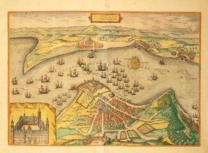 Kronborg from Civitates Orbis Terrarum