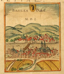 Map of Basel from Civitates Orbis Terrarum