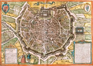 Milan, Italy by Georg and Hogenberg Franz (1535 90) Braun