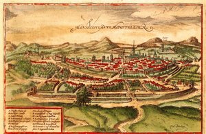 Montpellier, France by Georg and Hogenberg Franz (1535 90) Braun