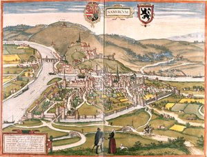 Namur, Belgium by Georg and Hogenberg Franz (1535 90) Braun