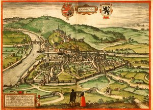 Namur, Belgium by Georg and Hogenberg Franz (1535 90) Braun