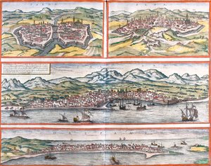 Parma, Siena, Palermo, Trapani, Italy by Georg and Hogenberg Franz (1535 90) Braun