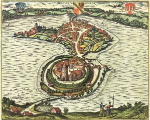Ratzeburg, Germany by Georg and Hogenberg Franz (1535 90) Braun
