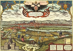Regensburg, Germany by Georg and Hogenberg Franz (1535 90) Braun