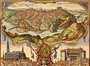 Toledo, Spain by Georg and Hogenberg Franz (1535 90) Braun