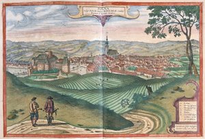 Polna, Czech Republic by Georg Braun and Hogenberg Franz