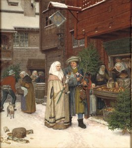 The Christmas Fair, 1872 by Georg von Rosen