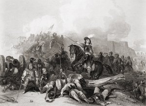 The Storming of Bristol, 26th July 1643, engraved by J.C. Varrall by George (after) Cattermole