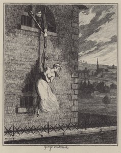 Illustration for Jack Sheppard by George (after) Cruikshank