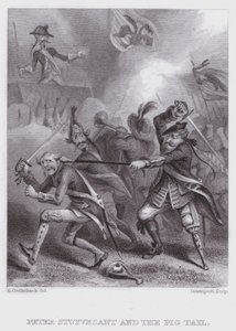 Peter Stuyvesant and the Pig Tail by George (after) Cruikshank