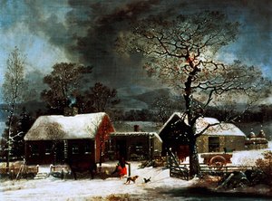 Winter Scene in New Haven, c.1858