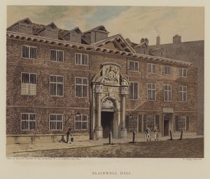 Blackwell Hall, City of London by George (after) Shepherd