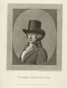 Portrait of Warren Hastings, Esq., Published 1795 (engraving) by George (after) Stubbs