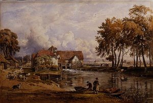 Streatley Mill: On the Thames by George Arthur Fripp