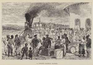 A Virginia Railway Station by George Augustus Sala