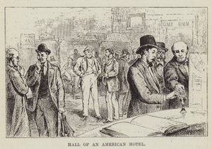 Hall of an American Hotel by George Augustus Sala