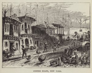 Oyster Boats, New York by George Augustus Sala