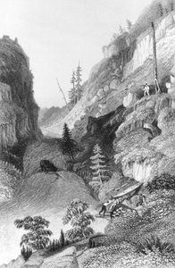 A portage in Hoarfrost River, from 