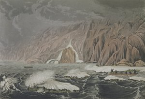 Expedition Doubling Cape Barrow, July 25 1821, from Narrative of a Journey to the Shores of the Polar Sea in the Years 1819-22 by Sir John Franklin engraved by Edward Finden