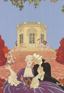 Illustration for Fêtes Galantes by Paul Verlaine, 1928
