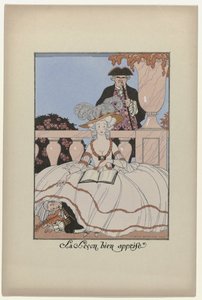 La Guirlande des Mois, 1919: The Well-Learned Lesson by George Barbier