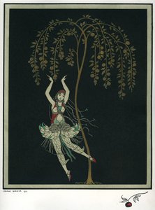 Tamara Karsavina in the Ballet The Firebird by I. Stravinsky by George Barbier
