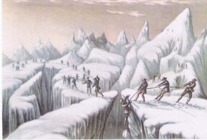 Stages in the ascent of Mont Blanc