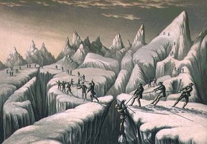 The Glacier du Tacconnay by George Baxter