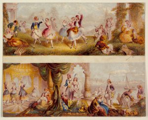 The Greek Dance And Harem Set by George Baxter